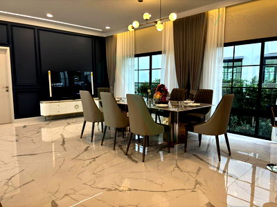 บ้านเดี่ยวให้เช่า : 🚩 ให้เช่าบ้านเดี่ยว 2 ชั้น เศรษฐสิริ บางนา-สุวรรณภูมิ 5 ห้องนอน 6 ห้องน้ำ