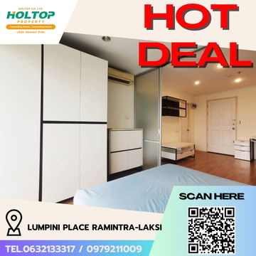 #R5443  🎉 020868 Condo for rent  Lumpini Place Ramintra-Laksi