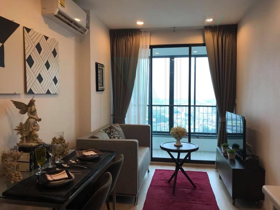 picture 🔺 For Rent Condo IDEO SATHORN - THAPRA Building 1, Floor 24,1 bed room, Room size 30.00 sqm - 1/8