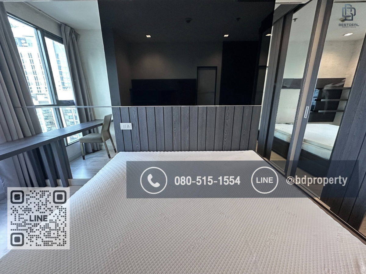 รูป Bestdeal ให้เช่า ด่วน!!!ราคา16,000/เดือนเท่านั้น 1 ห้องนอน 31ตรม. เฟอร์นิเจอร์และเครื่องใช้ไฟฟ้าครบ“IDEO MOBI RAMA 9” ใกล้MRT และ เซ็นทรัลพระราม 9  - รูปที่ 6/10