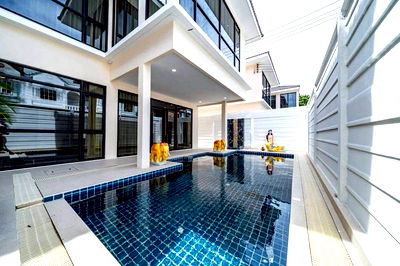 บ้านเดี่ยว บางละมุง ชลบุรี : ขายบ้านเดี่ยวสไตล์โมเดิร์น เขตพัทยา ซอยกอไผ่ บางละมุง ชลบุรี 