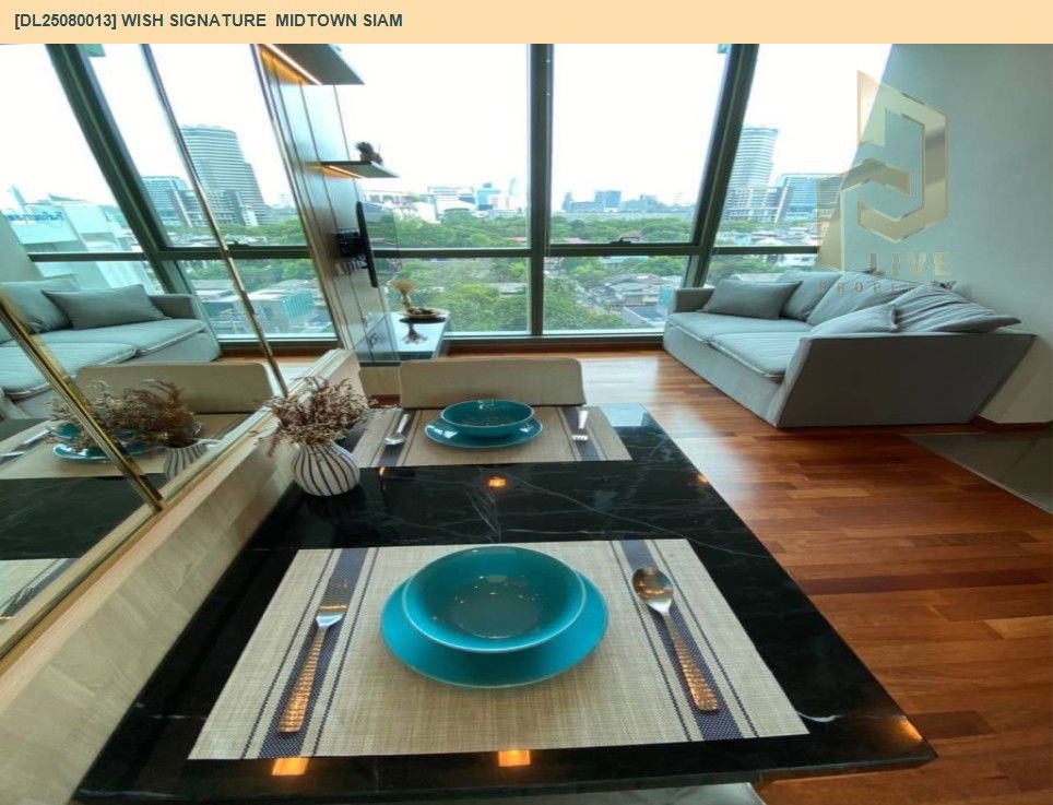 รูป MDL25080013 ให้เช่าคอนโด วิช ซิกเนเจอร์ มิดทาวน์ สยาม (Wish Signature  Midtown Siam) ใกล้ BTS ราชเทวี พร้อมเข้าอยู่ โทรด่วน 0638692663 LineID @534wlwof - รูปที่ 4/12