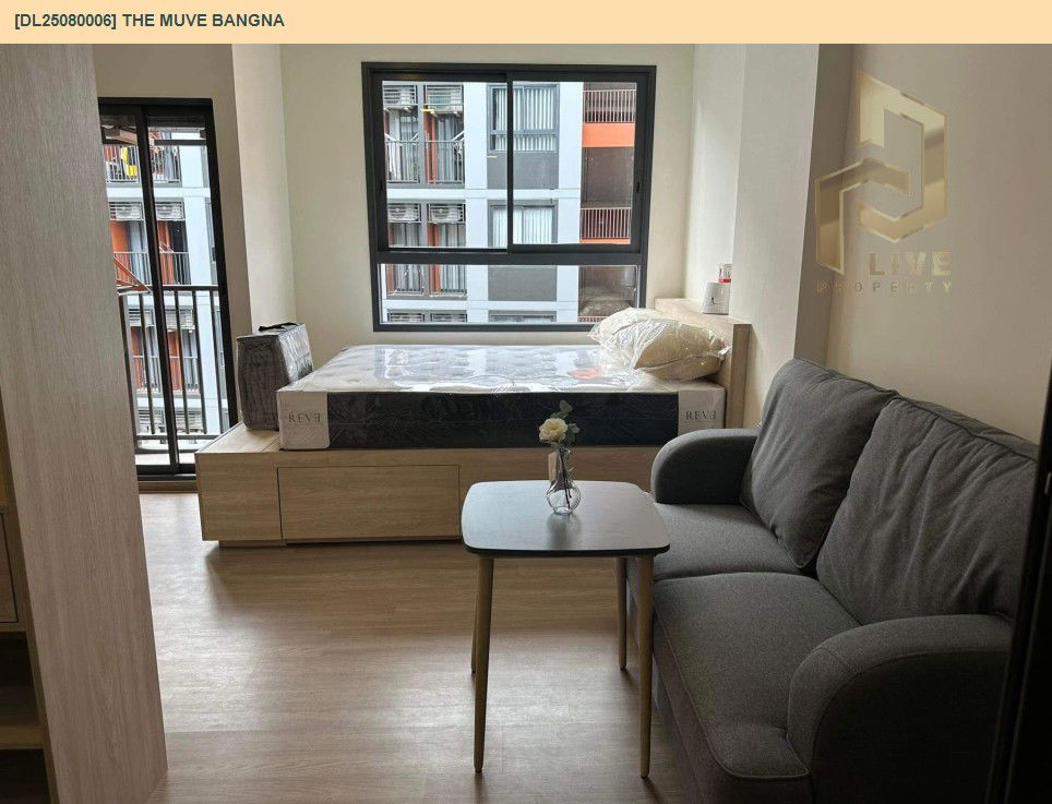 picture DL25080006 Condo for rent, THE MUVE Bangna near -, ready to move in, call urgently 0656133286 LineID @534wlwof - 2/9