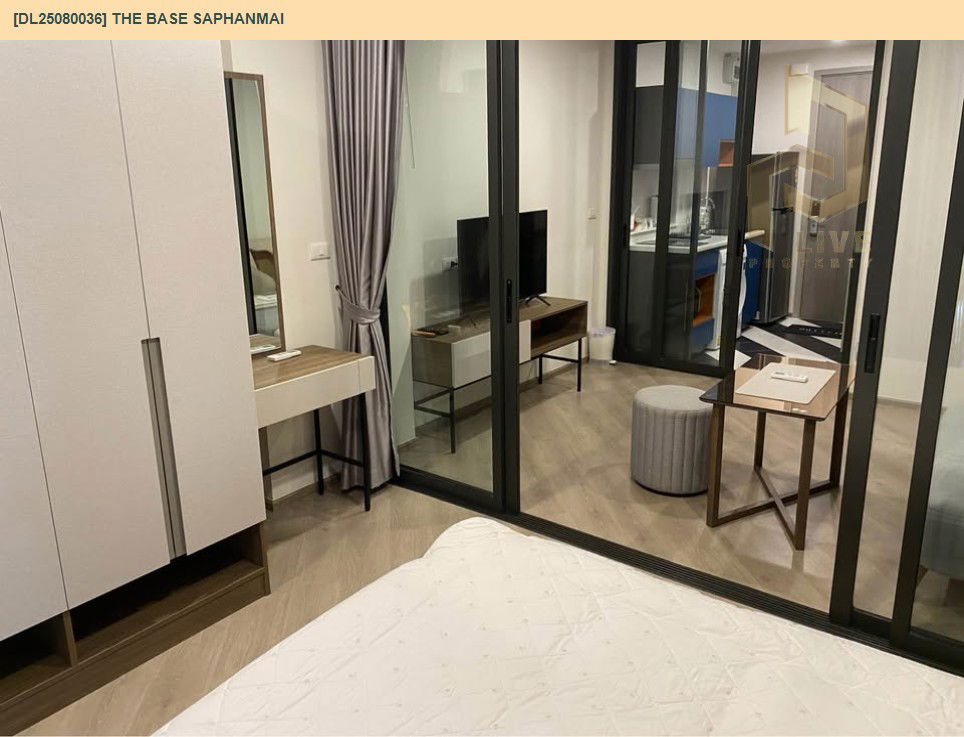 picture MDL25080036 Condo for rent, THE BASE Saphanmai near BTS Sai Yud, ready to move in, call urgently 0656133286 LineID @655ebbvc - 6/12