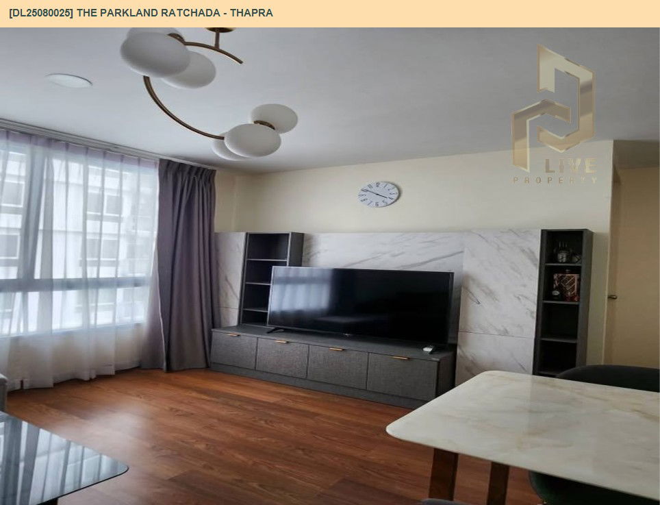 picture DL25080025 Condo for rent, The Parkland Ratchada - Thapra near BTS Talat Phlu, ready to move in, call urgently 0656133286 LineID @655ebbvc - 4/11