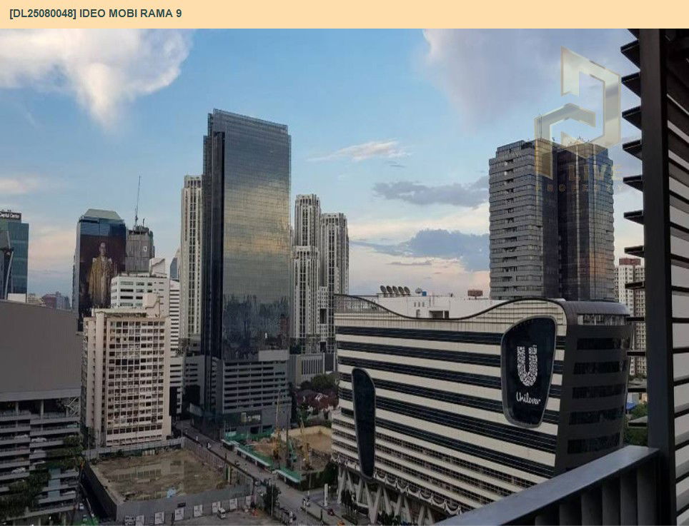 รูป DL25080048 ให้เช่าคอนโด ไอดีโอ โมบิ พระราม 9 (IDEO Mobi Rama 9) ใกล้ MRT พระราม9 พร้อมเข้าอยู่ โทรด่วน 0638692663 LineID @655ebbvc - รูปที่ 7/8
