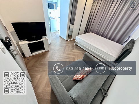 Bestdeal  FOR RENT Studio 22 sqm. Rental 14,000 THB /month CONDO “IDEO MOBI RAMA 9” Near Phraram Kao 9 MRT Station 80 meters.