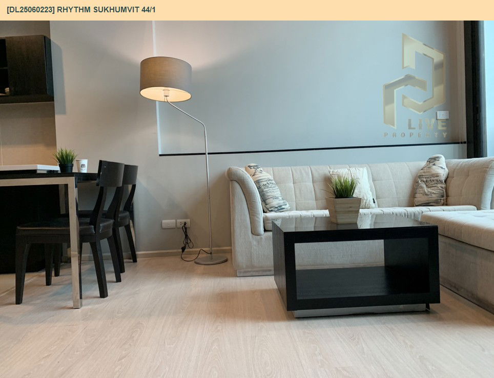 picture DL25060223 Condo for rent, Rhythm Sukhumvit 44/1 near BTS Phra Khanong, ready to move in, call urgently 0656133286 LineID @655ebbvc - 4/8
