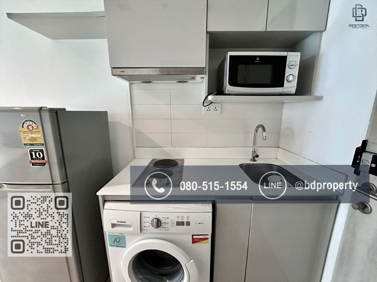 รูป  Bestdeal ขายด่วน  Studio 22 sqm.ห้องสวย เฟอร์ครบ ขายเพียง 2.99 ล้านเท่านั้น  ดูลงทุนไม่ควรพลาด ใกล้MRT และ เซ็นทรัลพระราม 9 เพียง 80 ม. - รูปที่ 8/11