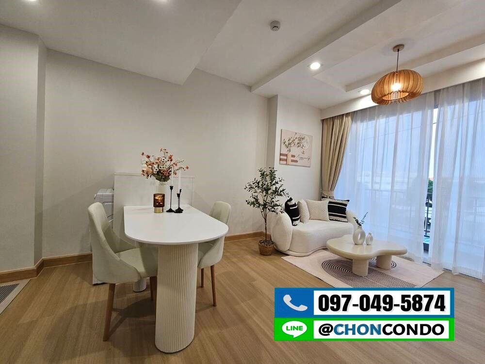 รูป Patio (พาทิโอ) บางแสน ชั้น3 ตึกA ชลบุรี---------ห้องมุม -------Tel 097-049-5874 (Line: @choncondo มี@ด้วย) - รูปที่ 10/23