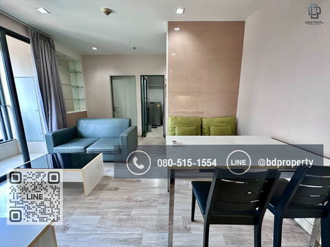  BESTDEAL FOR RENT CONDO“Ideo Mobi Rama 9” 2 bedroom Rental 23,000 THB /monthNear Phraram Kao 9 MRT Station 80 meters