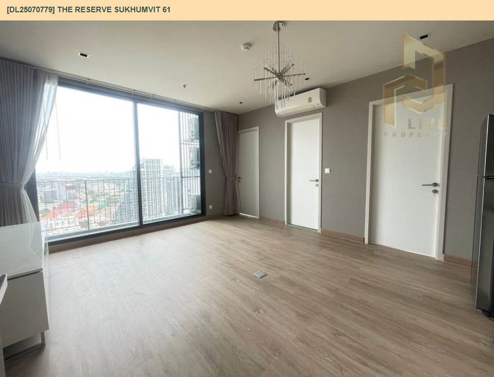 รูป DL25070779 ให้เช่าคอนโด เดอะ รีเซิร์ฟ สุขุมวิท 61 (The Reserve Sukhumvit 61) ใกล้ BTS เอกมัย พร้อมเข้าอยู่ โทรด่วน 0638692663 LineID @655ebbvc - รูปที่ 3/7