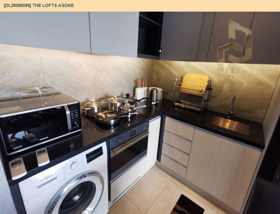 รูป DL25080059 ให้เช่าคอนโด เดอะ ลอฟท์ อโศก (The Lofts Asoke ) ใกล้ MRT เพชรบุรี พร้อมเข้าอยู่ โทรด่วน 0638692663 LineID @655ebbvc - รูปที่ 16/18