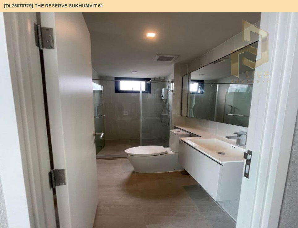 รูป DL25070779 ให้เช่าคอนโด เดอะ รีเซิร์ฟ สุขุมวิท 61 (The Reserve Sukhumvit 61) ใกล้ BTS เอกมัย พร้อมเข้าอยู่ โทรด่วน 0638692663 LineID @655ebbvc - รูปที่ 7/7