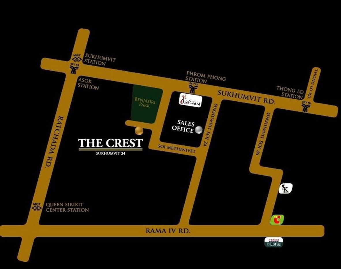 picture [ Rent ]  ⚡🌈E52303 — The Crest Sukhumvit 24⚡🌈 LINE: @theagentpro (please include "@") - 6/8