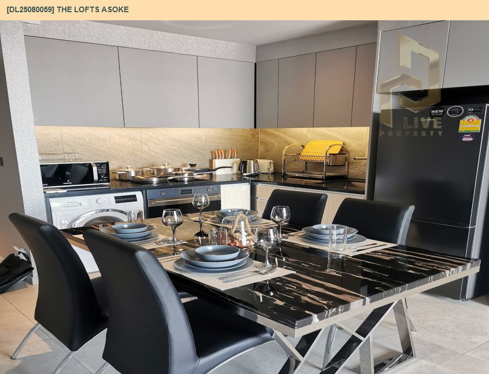 รูป DL25080059 ให้เช่าคอนโด เดอะ ลอฟท์ อโศก (The Lofts Asoke ) ใกล้ MRT เพชรบุรี พร้อมเข้าอยู่ โทรด่วน 0638692663 LineID @655ebbvc - รูปที่ 15/18