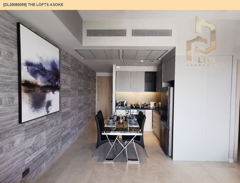 รูป DL25080059 ให้เช่าคอนโด เดอะ ลอฟท์ อโศก (The Lofts Asoke ) ใกล้ MRT เพชรบุรี พร้อมเข้าอยู่ โทรด่วน 0638692663 LineID @655ebbvc - รูปที่ 17/18