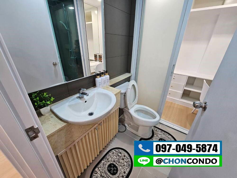 รูป Patio (พาทิโอ) บางแสน ชั้น3 ตึกA ชลบุรี---------ห้องมุม -------Tel 097-049-5874 (Line: @choncondo มี@ด้วย) - รูปที่ 4/23