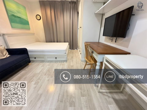ขายด่วน/For sell Studio 22sqm.ขายเพียง  3,100,000 ล้านเท่านั้น ราคาต่ำกว่าตลาดและดีที่สุดในโซนพระราม 9 ใกล้MRT และ เซ็นทรัลพระราม 9