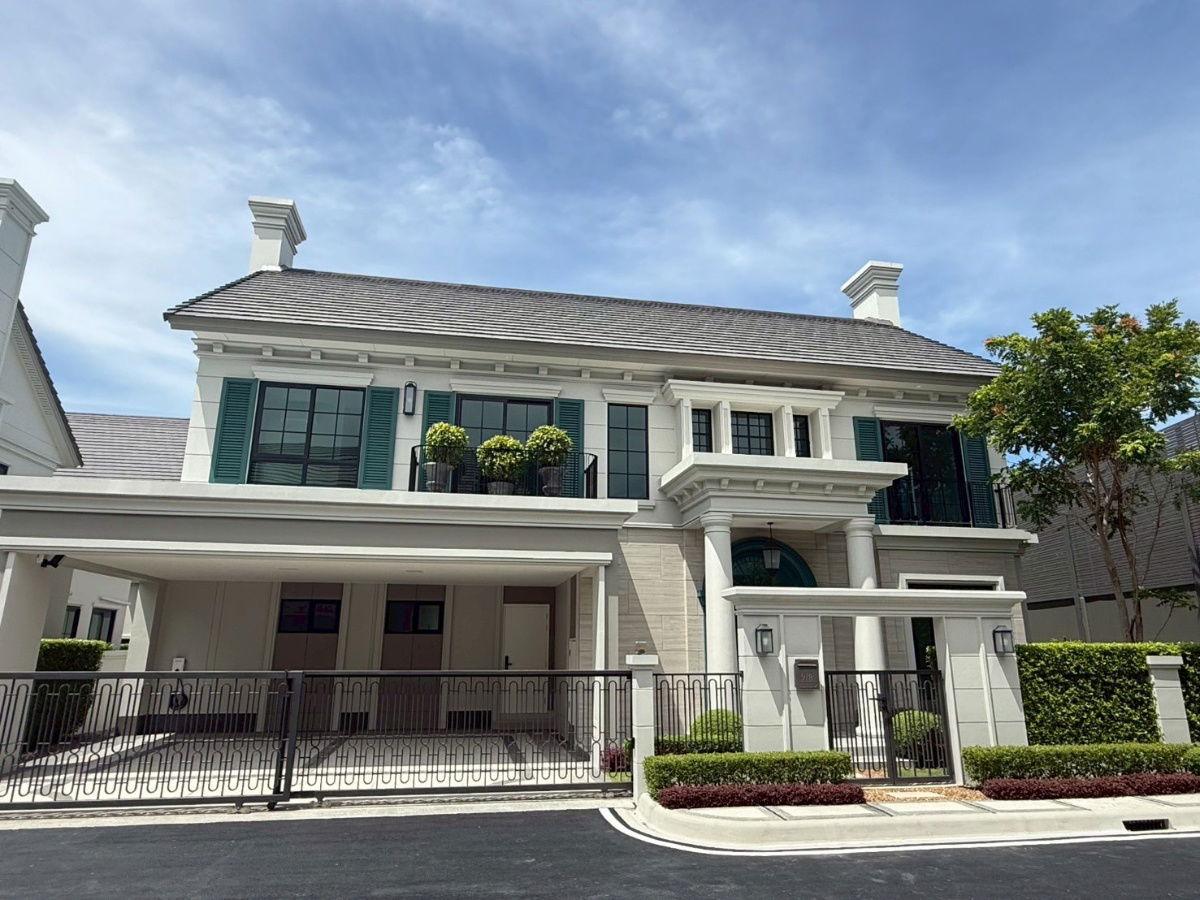 รูป ขายบ้านหรูแปลงหัวมุม  บ้านเลขที่ 9/8 พร้อมเข้าอยู่ ทำเลกรุงเทพกรีฑา "ณรินสิริ กรุงเทพกรีฑา" - รูปที่ 1/9