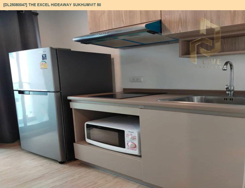 รูป DL25080047 ให้เช่าคอนโด ดิ เอ็กซ์เซล ไฮด์ อะเวย์ สุขุมวิท 50 (The Excel Hideaway Sukhumvit 50) ใกล้ BTS อ่อนนุช พร้อมเข้าอยู่ โทรด่วน 0638692663 LineID @534wlwof - รูปที่ 5/9