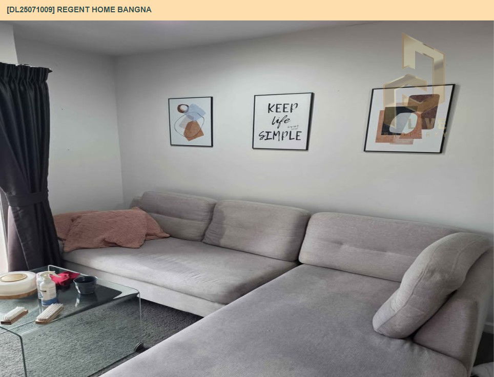 รูป DL25071009 ให้เช่าคอนโด รีเจ้นท์ โฮม บางนา (Regent home bangna) ใกล้ BTS บางนา พร้อมเข้าอยู่ โทรด่วน 0638692663 LineID @655ebbvc - รูปที่ 3/14