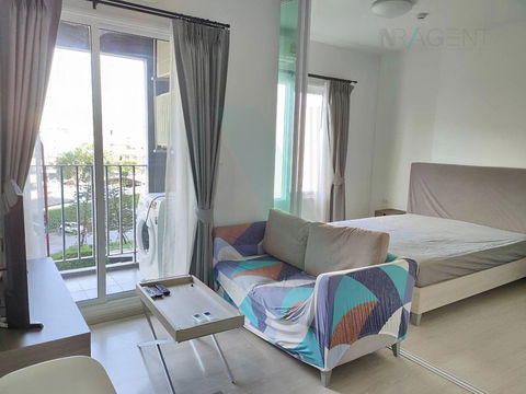 For Rent Condo CHAPTER ONE ECO RATCHADA - HUAI KHWANG Building C, Floor 3,1 bed room, Room size 30.00 sqm