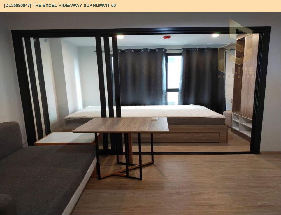 รูป DL25080047 ให้เช่าคอนโด ดิ เอ็กซ์เซล ไฮด์ อะเวย์ สุขุมวิท 50 (The Excel Hideaway Sukhumvit 50) ใกล้ BTS อ่อนนุช พร้อมเข้าอยู่ โทรด่วน 0638692663 LineID @534wlwof - รูปที่ 2/9
