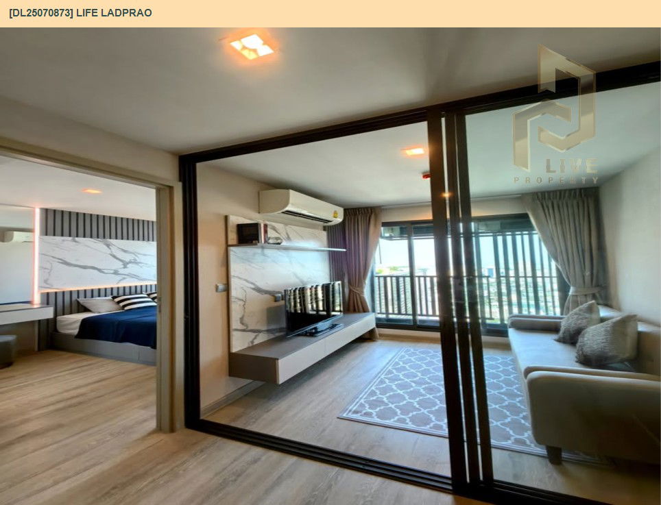 picture DL25070873 Condo for rent, Life Ladprao near BTS Ha Yaek Lat Phrao, ready to move in, call urgently 0656133286 LineID @655ebbvc - 8/13