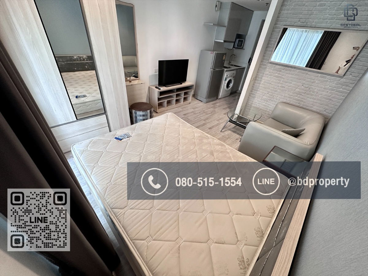 รูป  Bestdeal ขายด่วน  Studio 22 sqm.ห้องสวย เฟอร์ครบ ขายเพียง 2.99 ล้านเท่านั้น  ดูลงทุนไม่ควรพลาด ใกล้MRT และ เซ็นทรัลพระราม 9 เพียง 80 ม. - รูปที่ 6/11