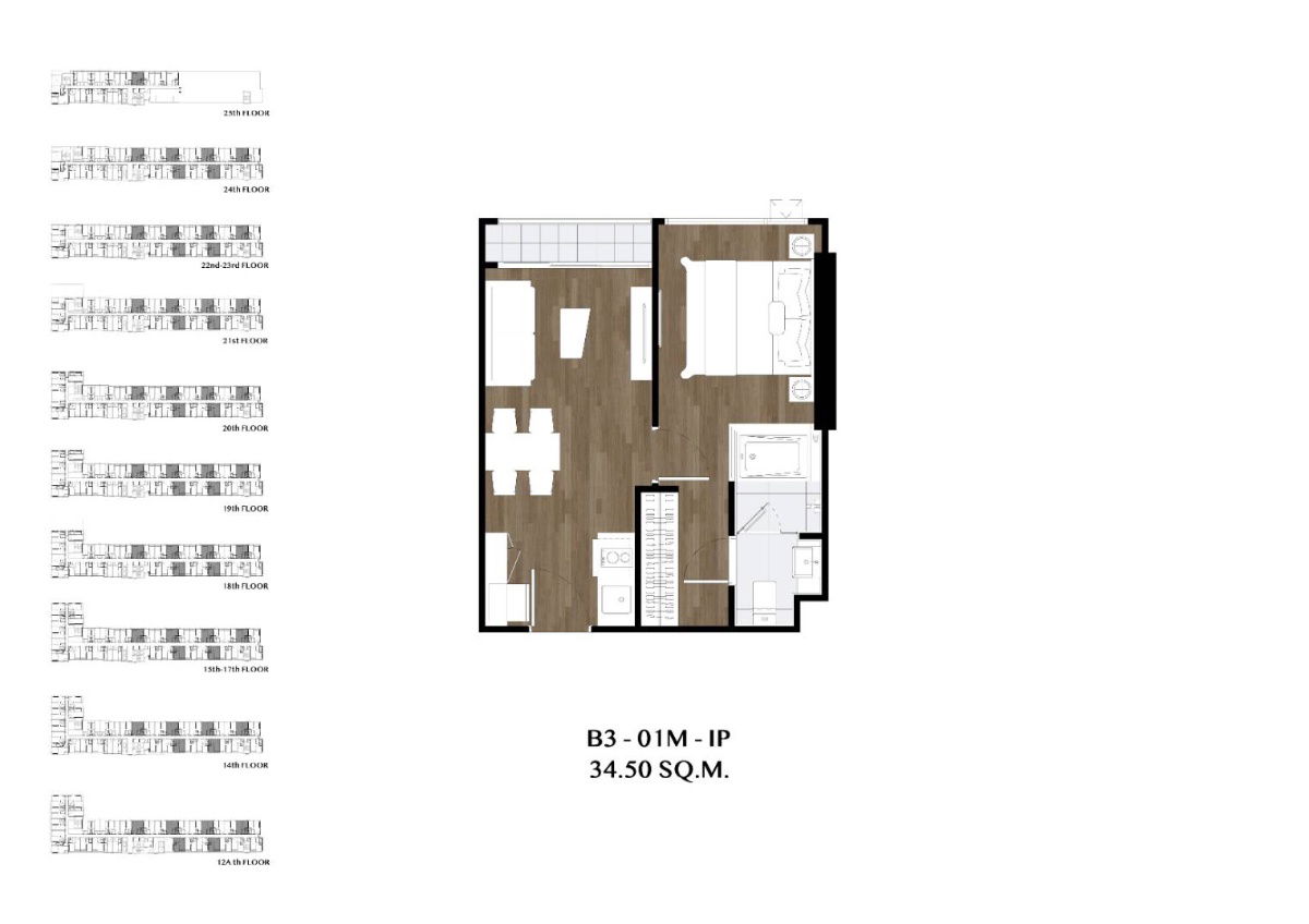 picture 🌇 Hot Deal! Down Payment Transfer – Origin Place Bangna | 1BR 34.5 SQ.M. | High Floor (22nd) | Stunning View | Best Price Now! (IP Program) - 22/25