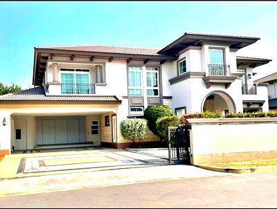 เช่าบ้านเดี่ยว สนามบินสุวรรณภูมิ : ให้เช่าบ้านเดี่ยวแต่งสวยหลังใหญ่ 4 ห้องนอน** นันทวัน บางนา กม.7 ใกล้เมกะบางนา
