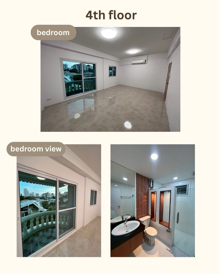 รูป ทาวน์เฮาส์ในทองหล่อ ตกแต่ง 5 ห้องนอน  พื้นที่ประมาณ 450 ตร.ม. พร้อมเฟอร์นิเจอร์ - รูปที่ 18/19