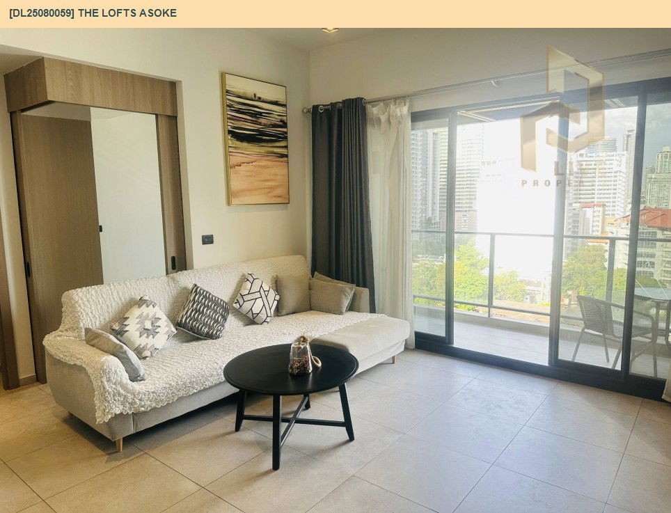 รูป DL25080059 ให้เช่าคอนโด เดอะ ลอฟท์ อโศก (The Lofts Asoke ) ใกล้ MRT เพชรบุรี พร้อมเข้าอยู่ โทรด่วน 0638692663 LineID @655ebbvc - รูปที่ 2/18