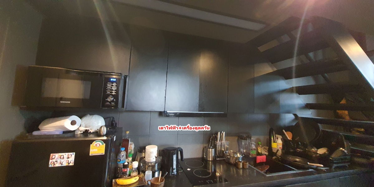 รูป ขายคอนโด มือสอง ห้อง Duplex (ตกแต่งเกือบล้าน) (Blak mens style decoration) ขายขาดทุน ฟรีโอน ห้องมุม คอนโด ละติจูด ใกล้ม.เอแบค บางนา - รูปที่ 6/31
