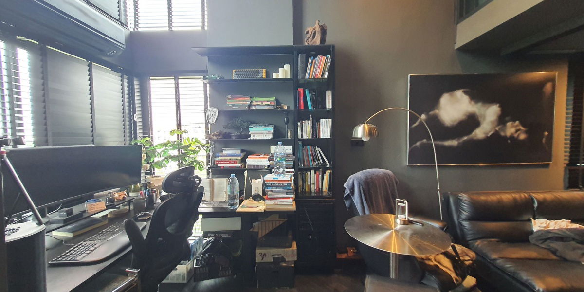 รูป ขายคอนโด มือสอง ห้อง Duplex (ตกแต่งเกือบล้าน) (Blak mens style decoration) ขายขาดทุน ฟรีโอน ห้องมุม คอนโด ละติจูด ใกล้ม.เอแบค บางนา - รูปที่ 12/31