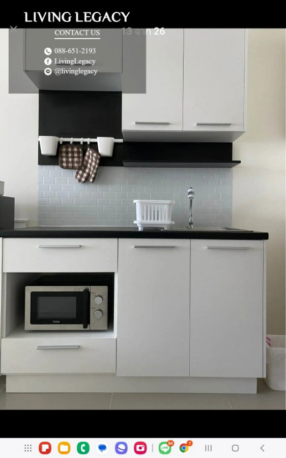 picture SOFS7B Condo For Rent Asakan Place Srinakarindra 30 Sq.M. Floor 22 line id : @livinglegacy - 12/16