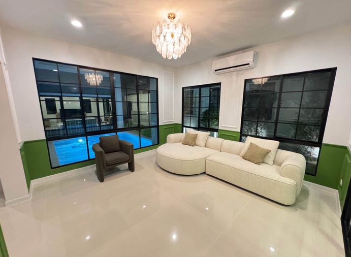 ให้เช่าบ้านเดี่ยว 5 ห้องนอน 460 ตร.ม. 1 ตร.ว. บุราสิริ ปัญญาอินทรา