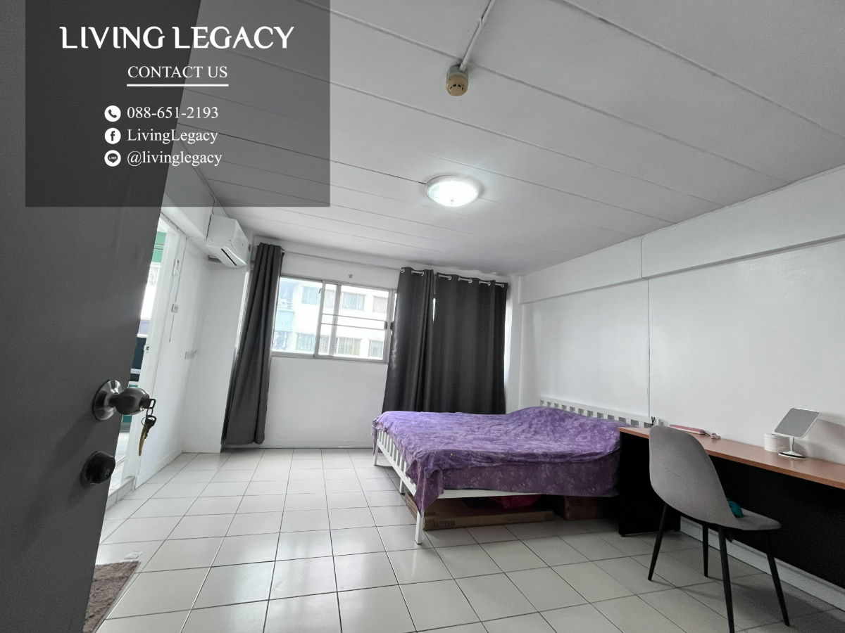 รูป T0BKAF ให้เช่าคอนโด Lumpini Center Happyland 25 ตร.ม. ชั้น 3 ตึก A2 line id : @livinglegacy - รูปที่ 5/14