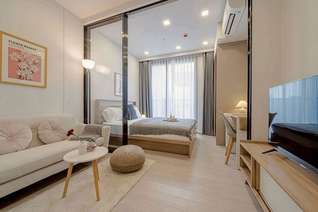 picture Condo for Rent at One9Five Asoke-Rama 9 | 26th Floor | Fully Furnished | Near MRT Rama 9 ✦ WeChat: home849 - 7/11