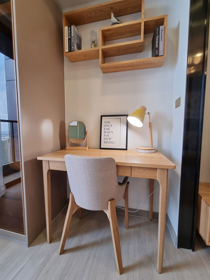 picture Muji-Style Condo for Rent at One9Five Rama 9 ✨  High Floor | Unblocked View | Premium Oak Furniture | Contact B: 095-169-9356 (LINE @bkk849) - 15/22