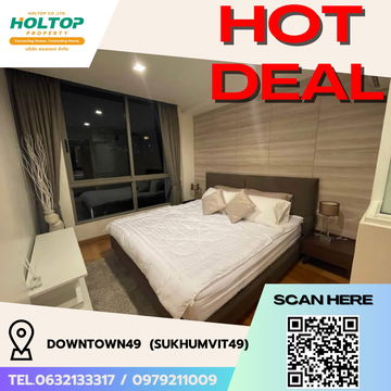 #R5465 🎉 030868 ให้เช่าคอนโด Downtown49  (Sukhumvit49) 