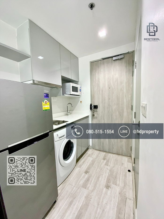 picture Bestdeal  FOR RENT Studio 22 sqm. Rental 13,500 THB /month CONDO “IDEO MOBI RAMA 9” Near Phraram Kao 9 MRT Station 80 meters. - 6/7