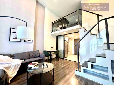 Condos for rent : [Duplex]✅ For rent: Knightsbridge Space Rama 9 📌MRT Rama 9 📲Tel./LINE : 099-289-1569 