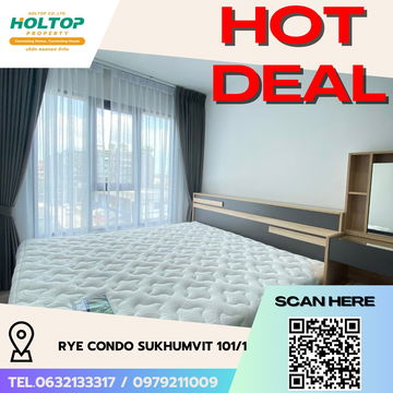 #R5469 🎉 030868 ให้เช่าคอนโด RYE Condo Sukhumvit 101/1