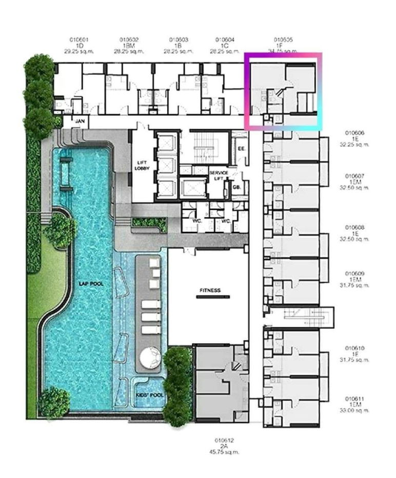 picture #R5459 🎉 030868  Condo for rent THE BASE Phetchaburi-Thonglor - 12/12