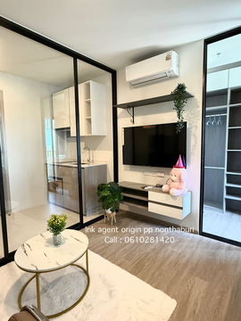 📢(𝐅𝐨𝐫 𝐑𝐞𝐧𝐭) ห้องใหม่ไม่เคยปล่อยเช่า🔥🔥 Origin plug&play nonthaburi station  🌆