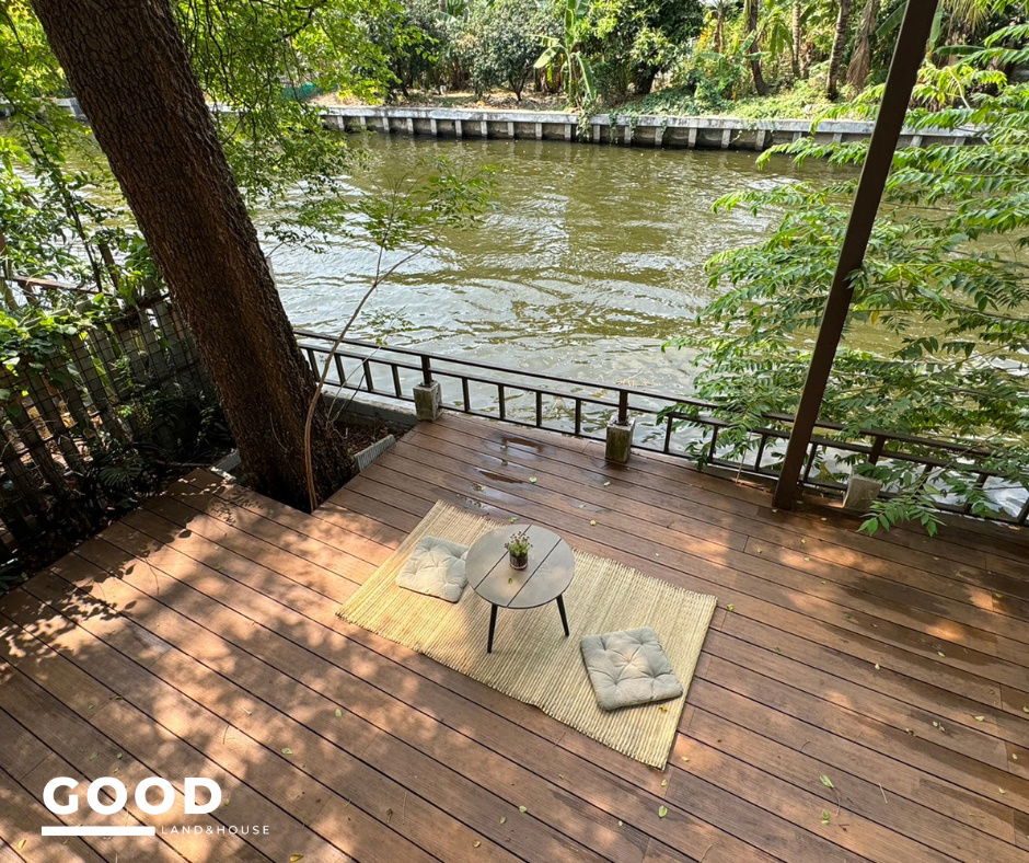 รูป ปล่อยเช่าบ้านติดริมคลองบางมด บรรยากาศดีมาก เเต่งครบพร้อมอยู่ - รูปที่ 11/14