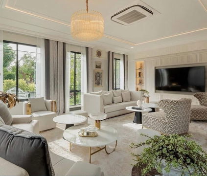 บ้านเดี่ยว Modern Art Deco สไตล์หรู พร้อมเฟอร์ครบ จากแสนสิริ