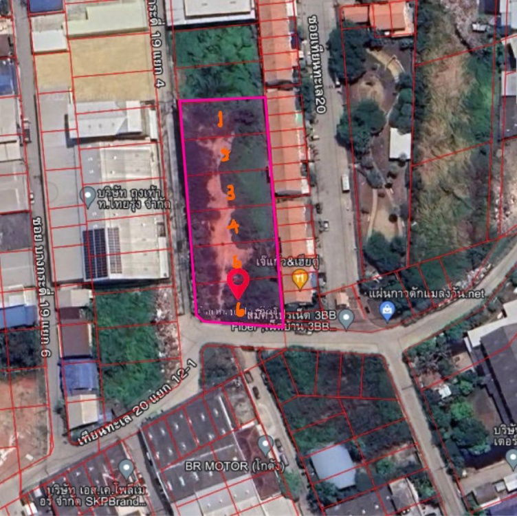 รูป ขายที่ดินถมแล้ว แปลงสวย ขนาด 608 ตรว. ติดถนน 2 ด้าน บางกะดี่ 19 แยก 8 และ เทียนทะเล 20 แยก 14 ใกล้ถนนวงแหวนกาญจนาภิเษก - รูปที่ 12/12